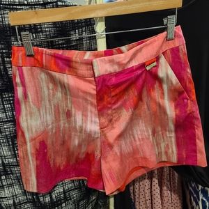 Calvin Klein Pink and Red Patterned Shorts